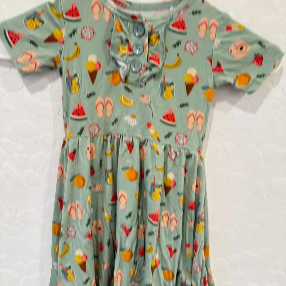 Gigi and Max Bamboo Dress Girls 2T 3T Summer A-line Casual Comfortable Ruffle
